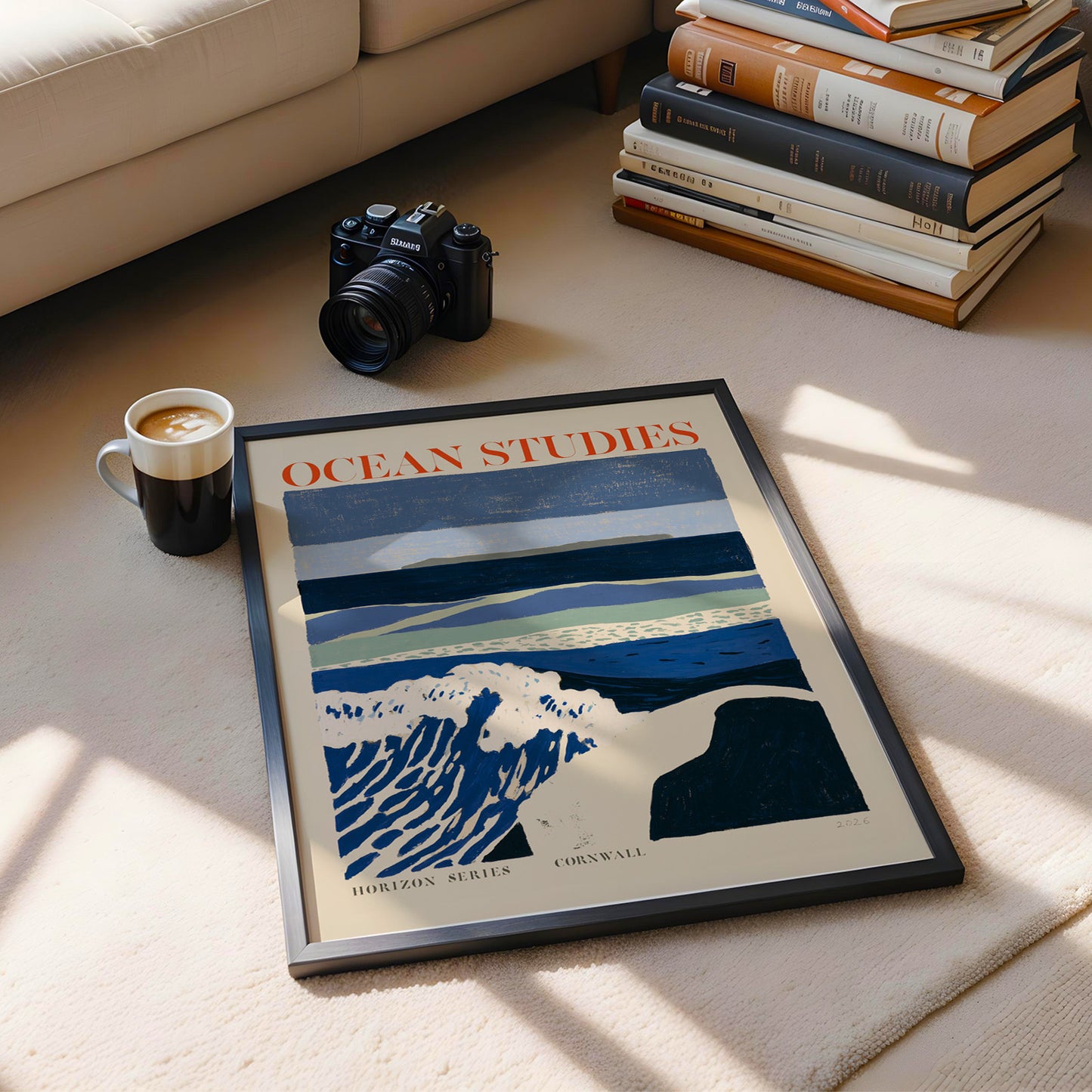Ocean Studies Wave Print — Cornwall, Bold