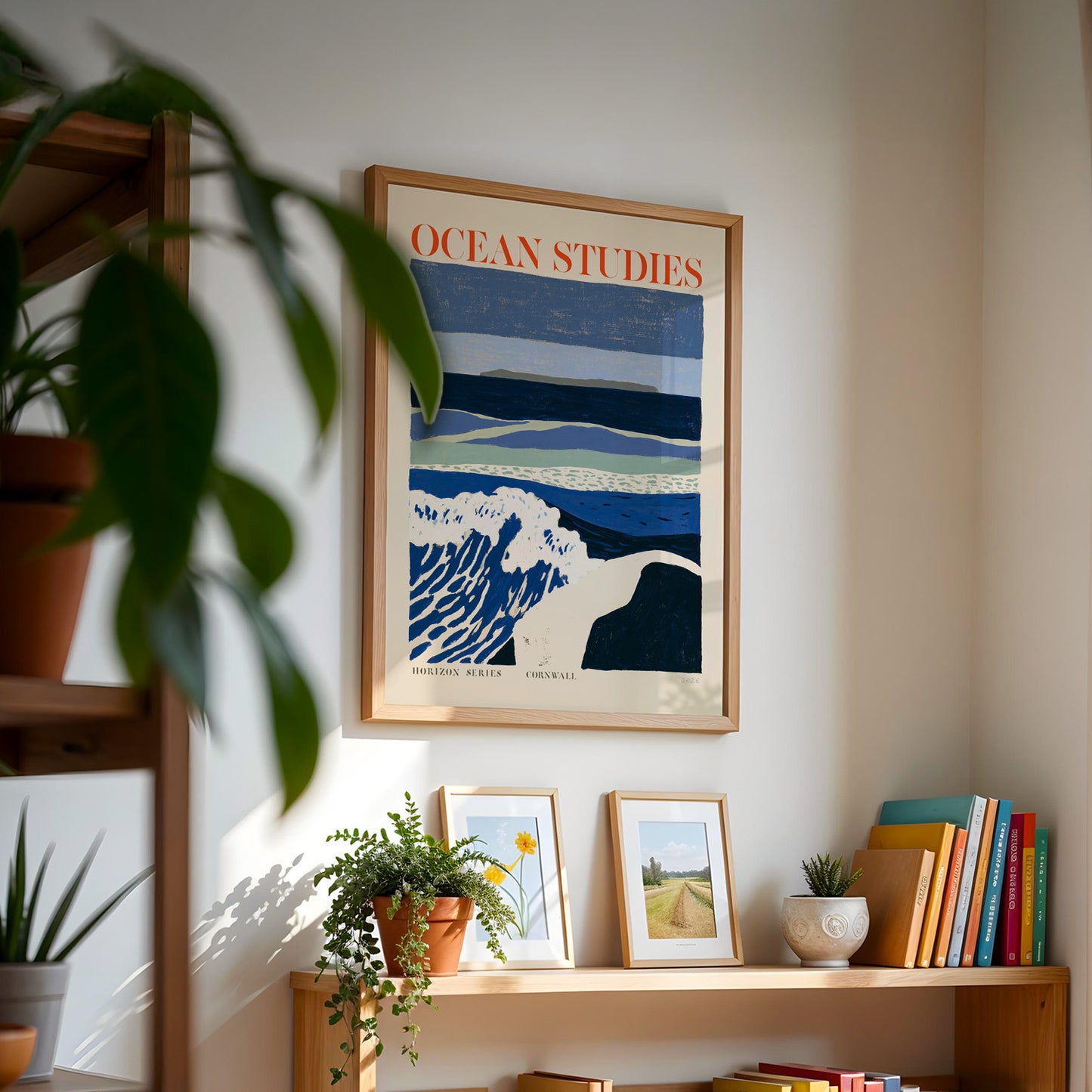 Ocean Studies Wave Print — Cornwall, Bold