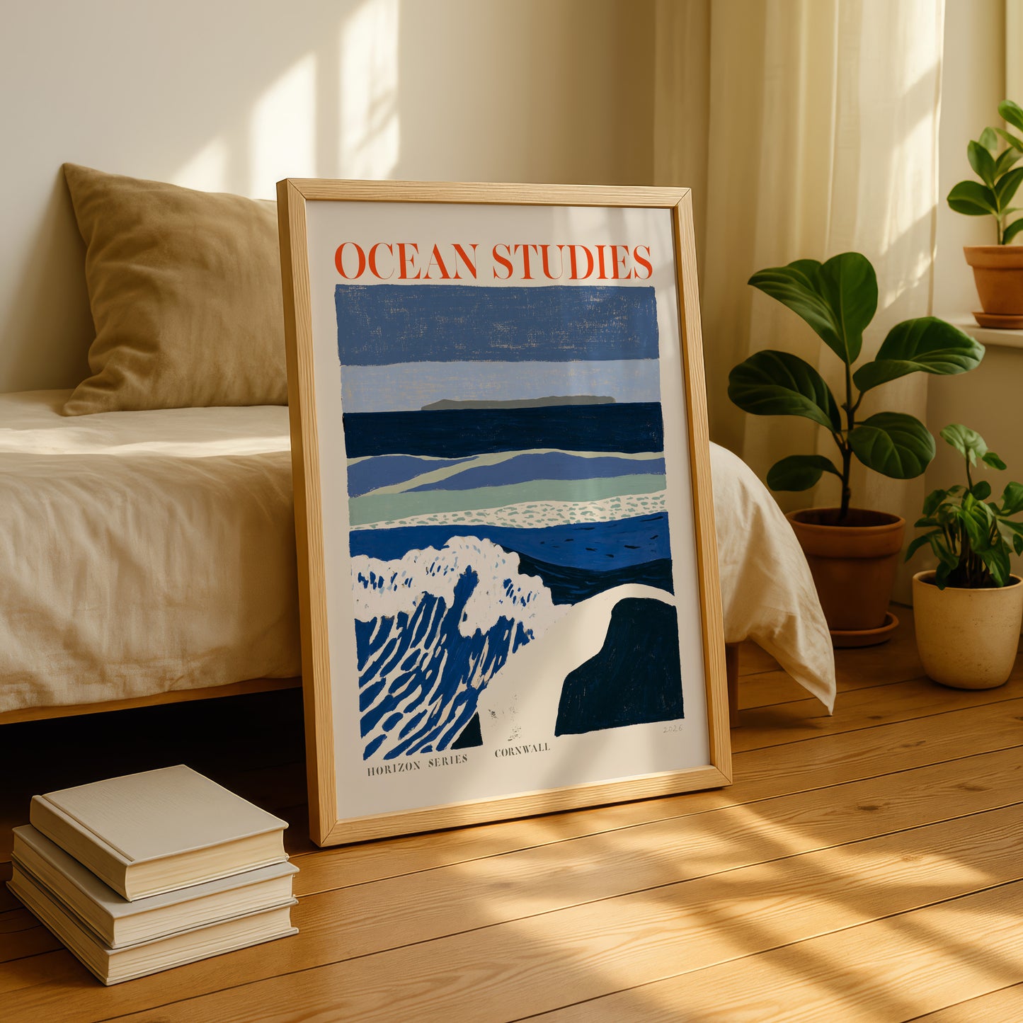Ocean Studies Wave Print — Cornwall, Bold