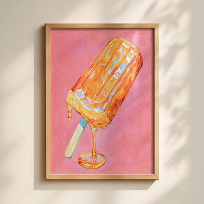 Orange Ice Lolly Print