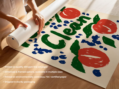 Peachy Clean Print