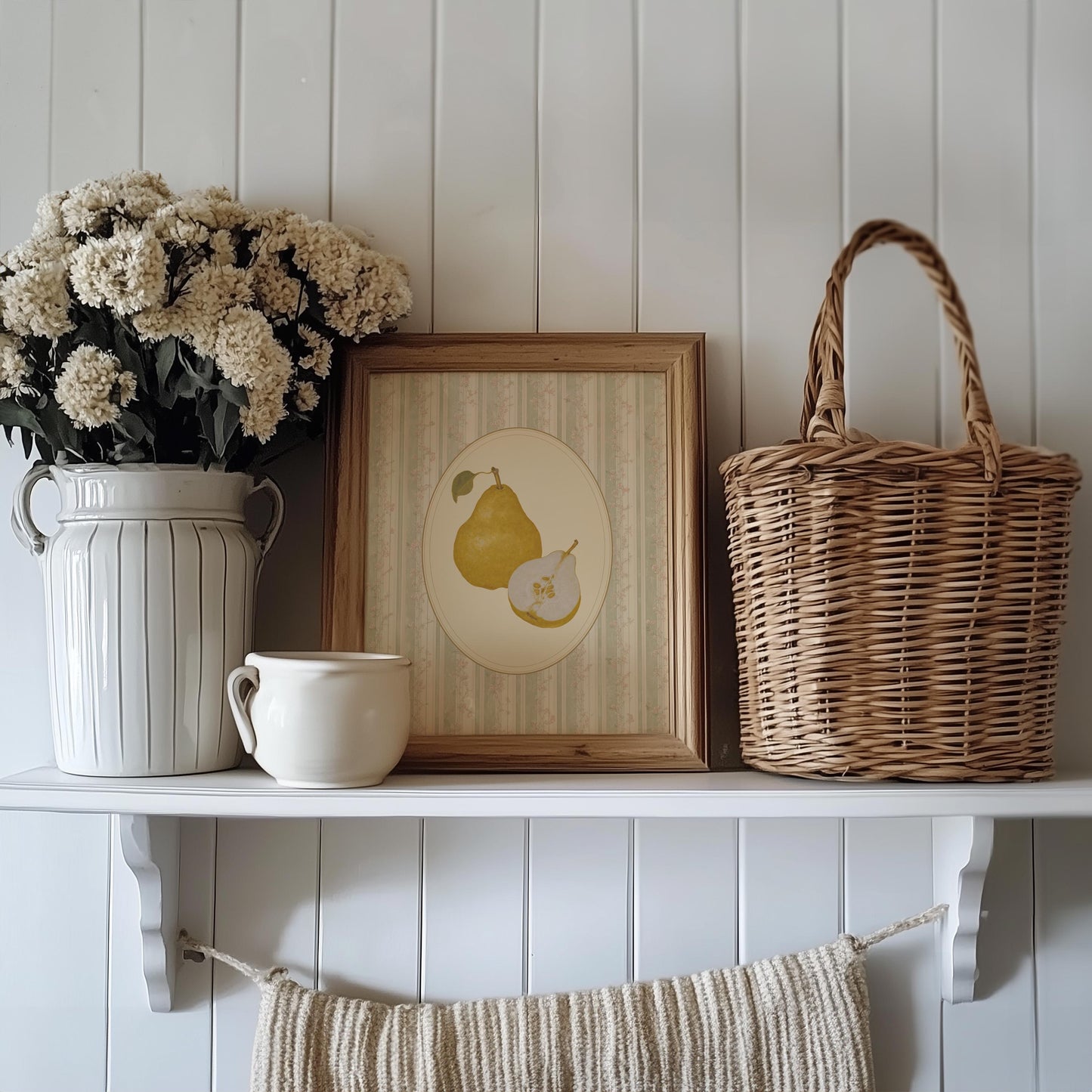 Vintage Pear Fruit Print