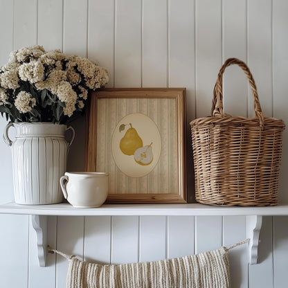 Vintage Pear Fruit Print