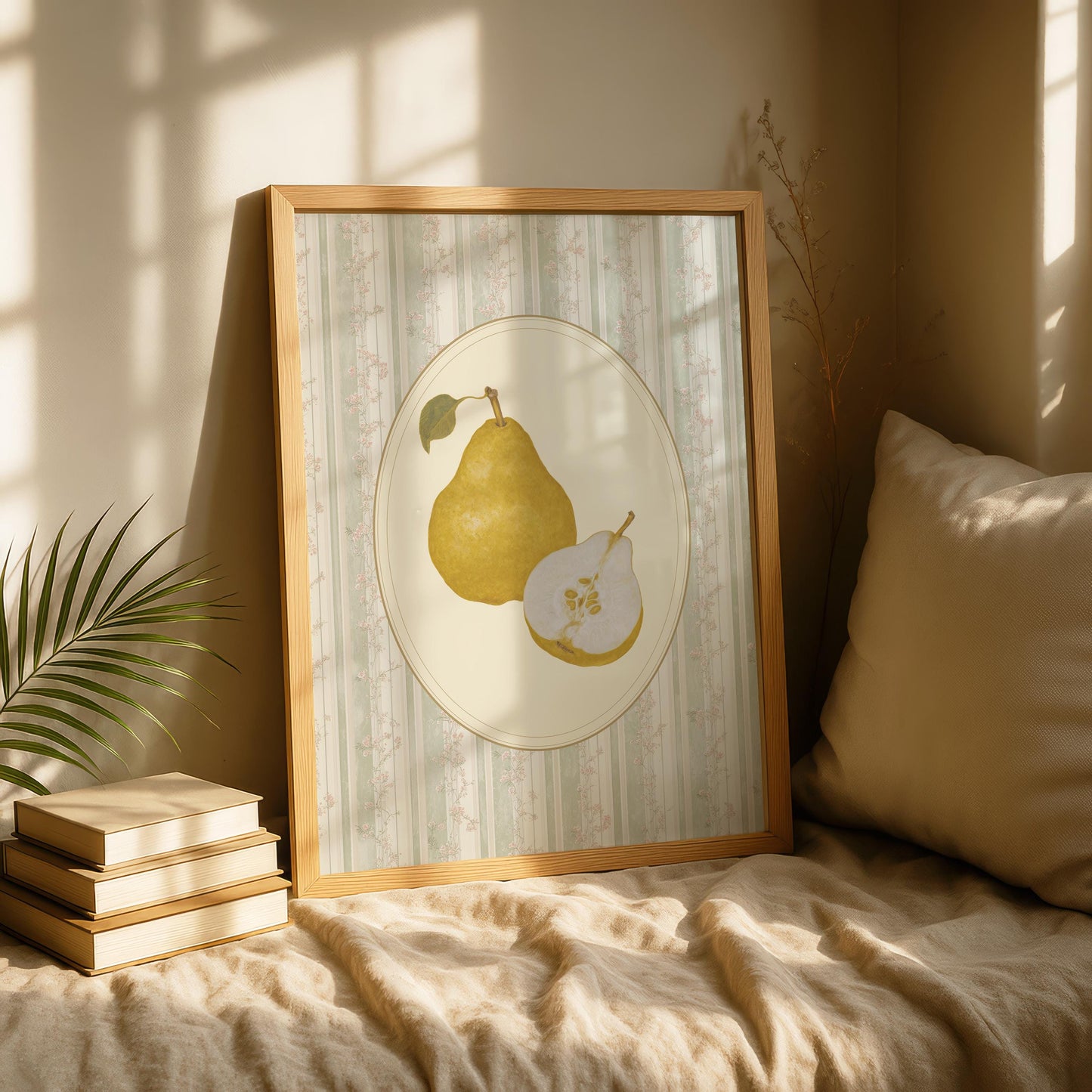 Vintage Pear Fruit Print
