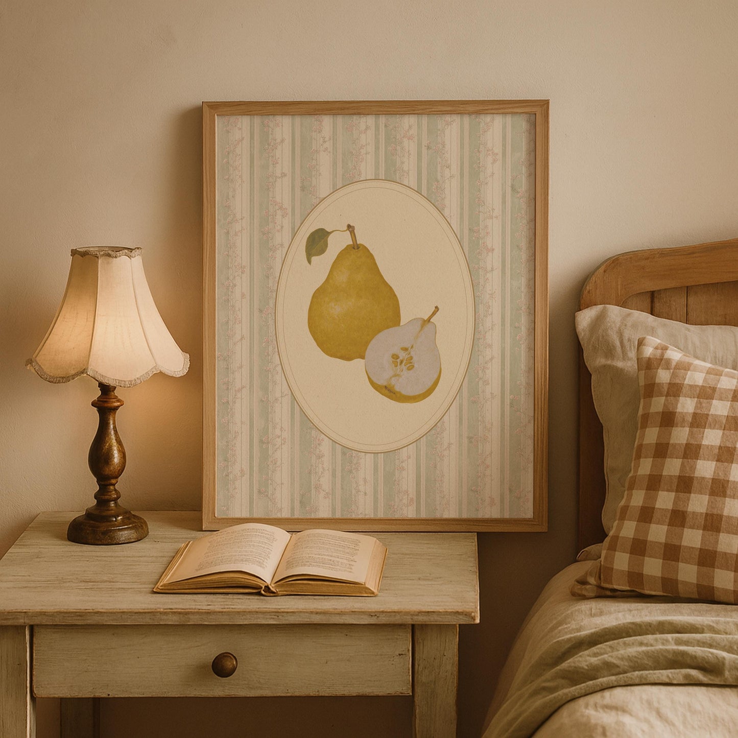 Vintage Pear Fruit Print