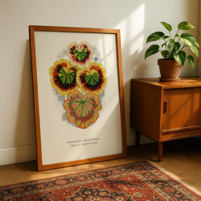 Variegated Pelargonium Print
