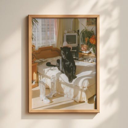 Penthouse Cowgirl Panther Print