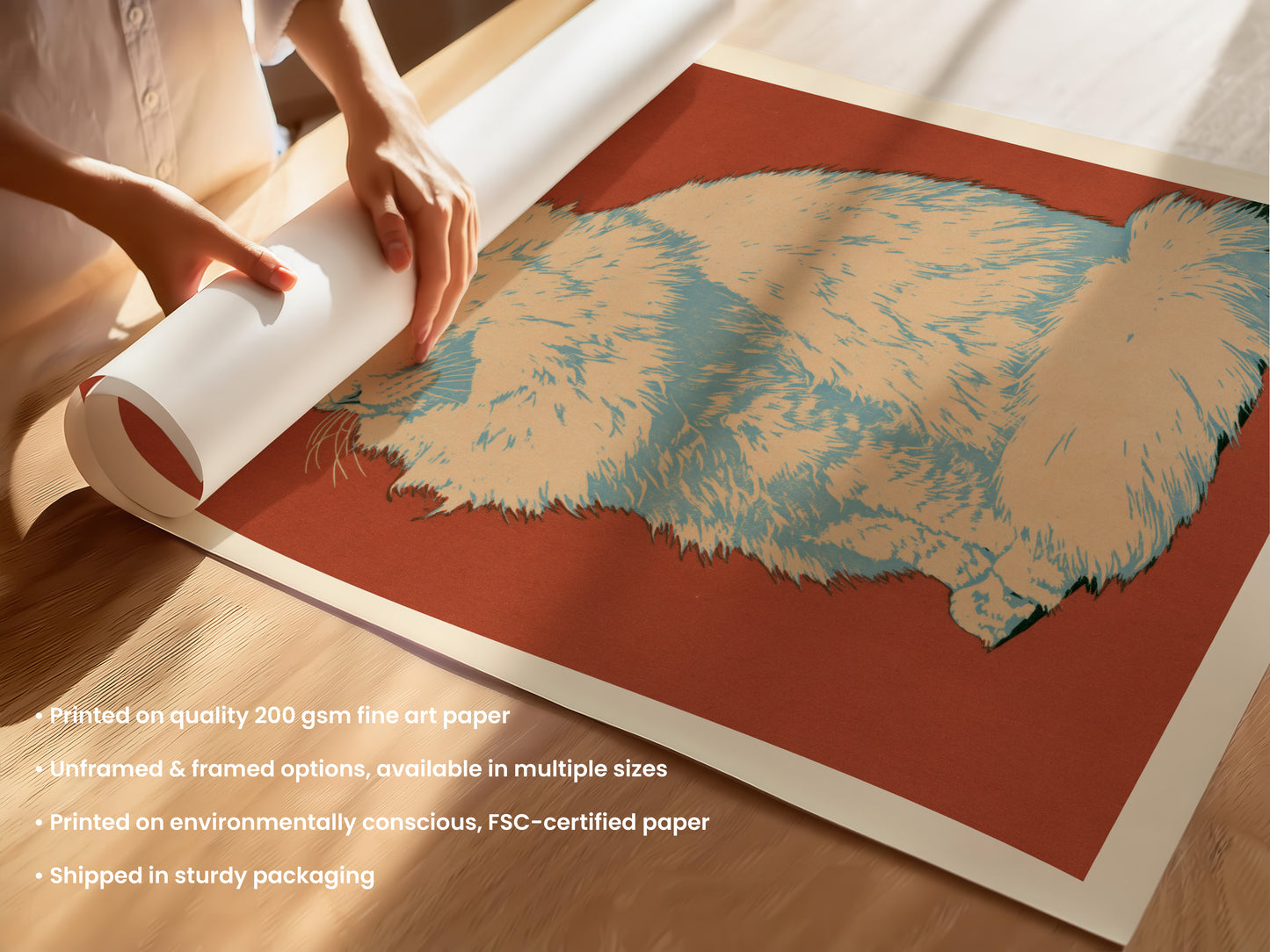Persian Cat Portrait Print