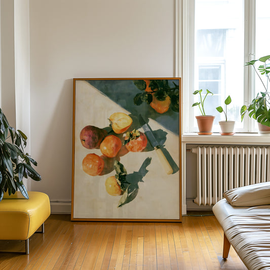 Persimmon Still Life Print