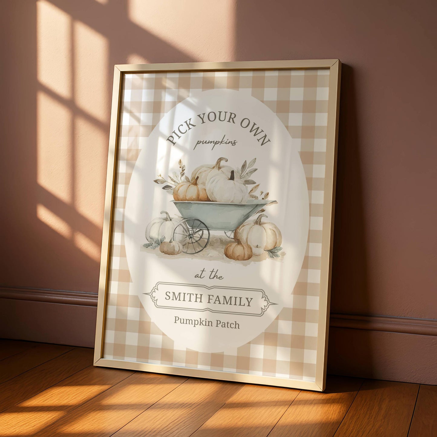 Personalised Pumpkin Patch Print