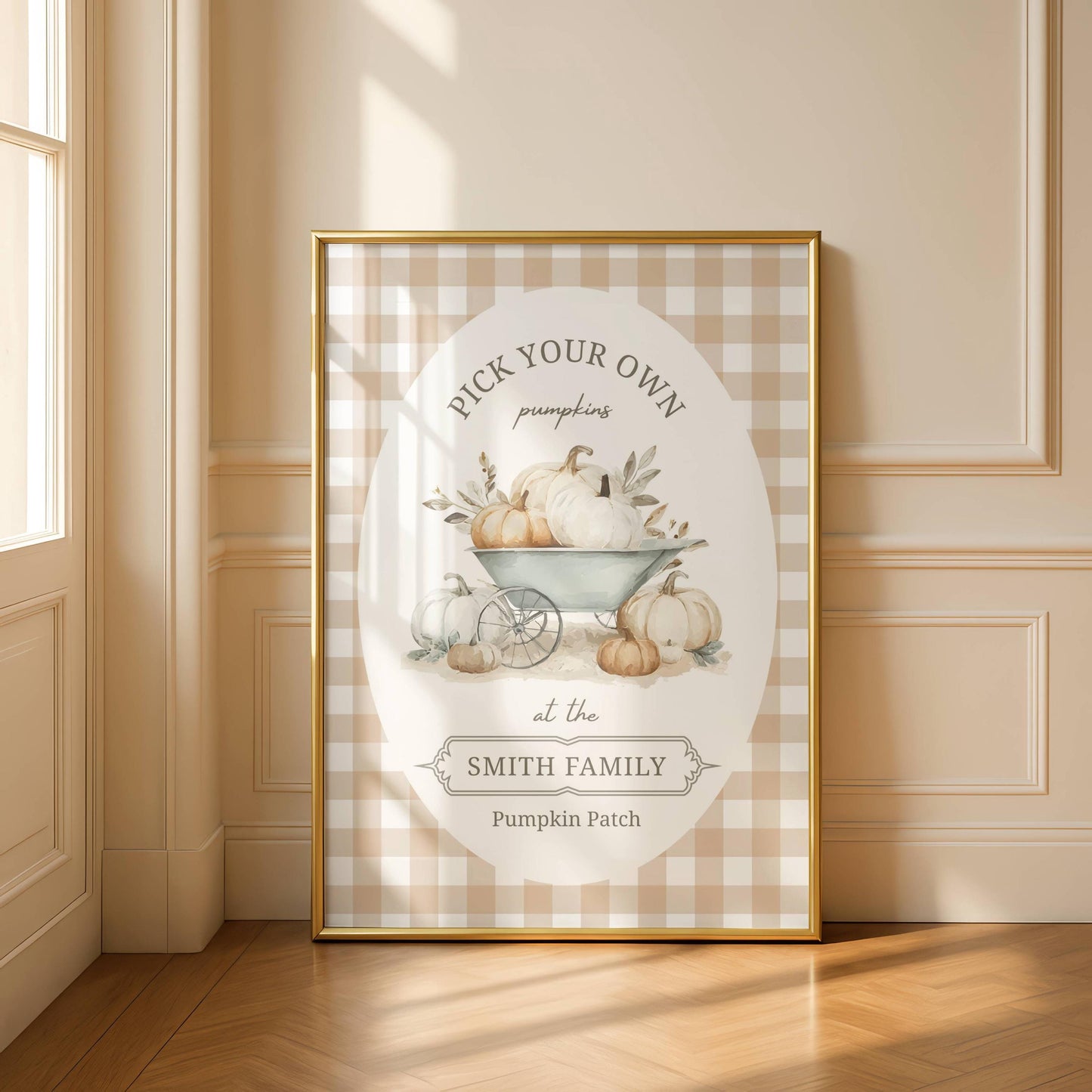 Personalised Pumpkin Patch Print