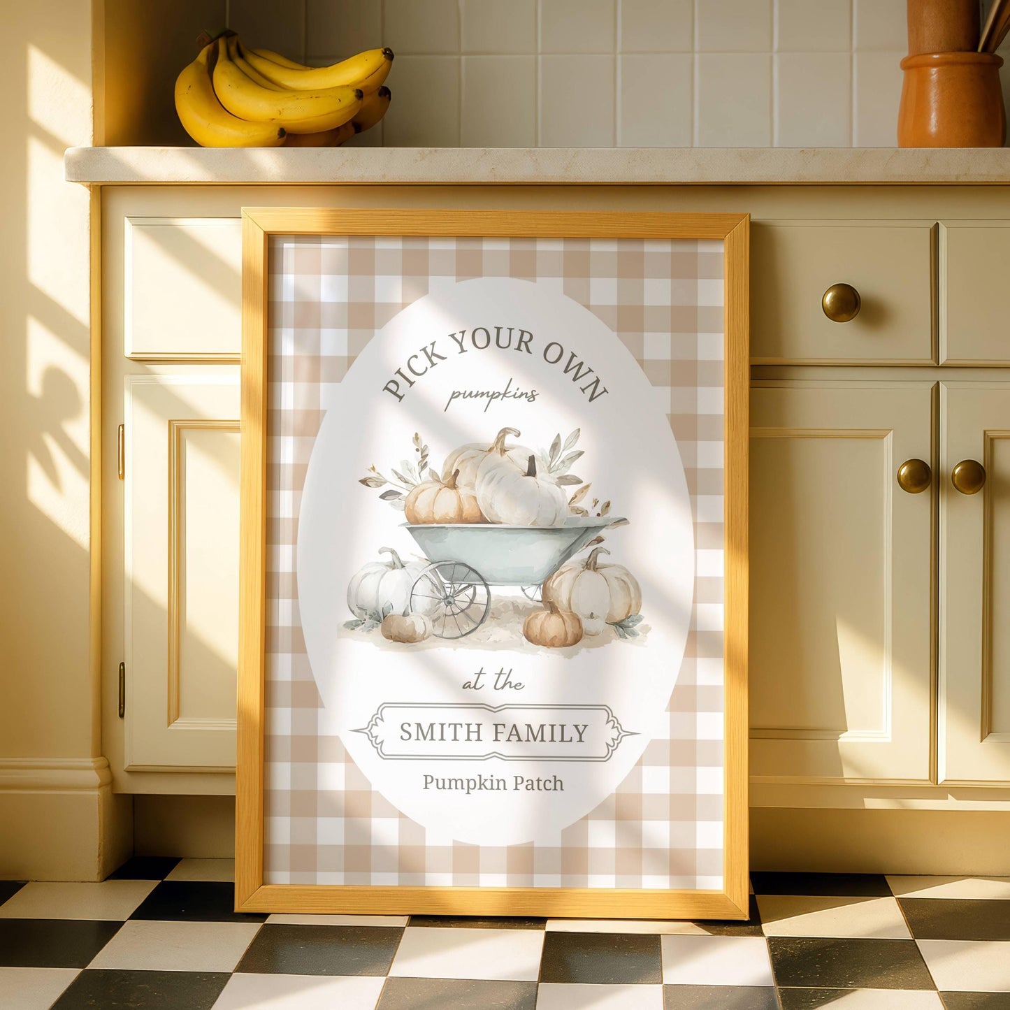 Personalised Pumpkin Patch Print