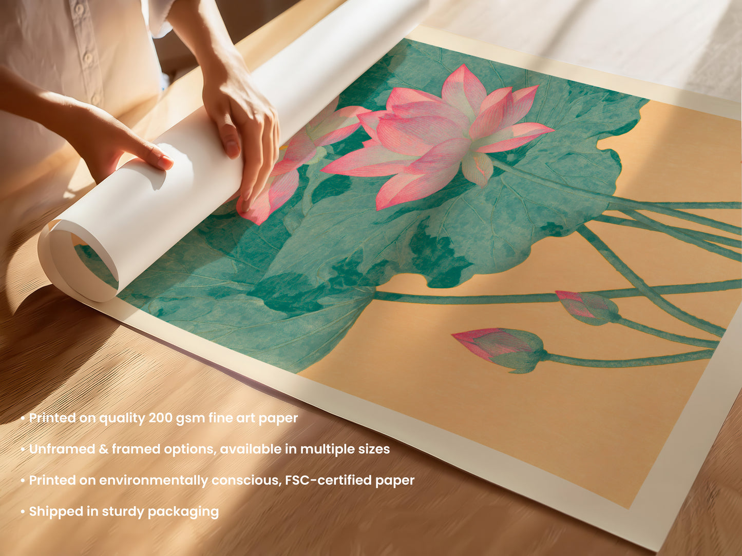 Pink Lotus Print