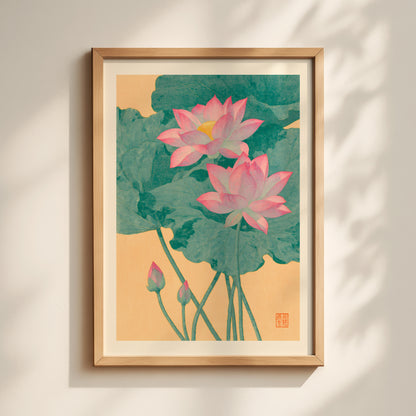Pink Lotus Print
