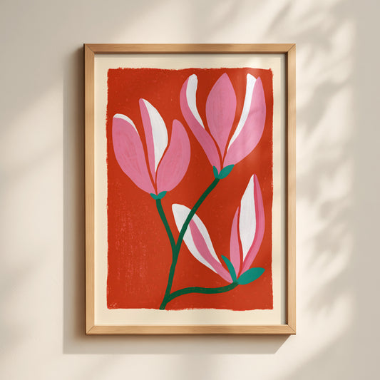 Pink Magnolia Print