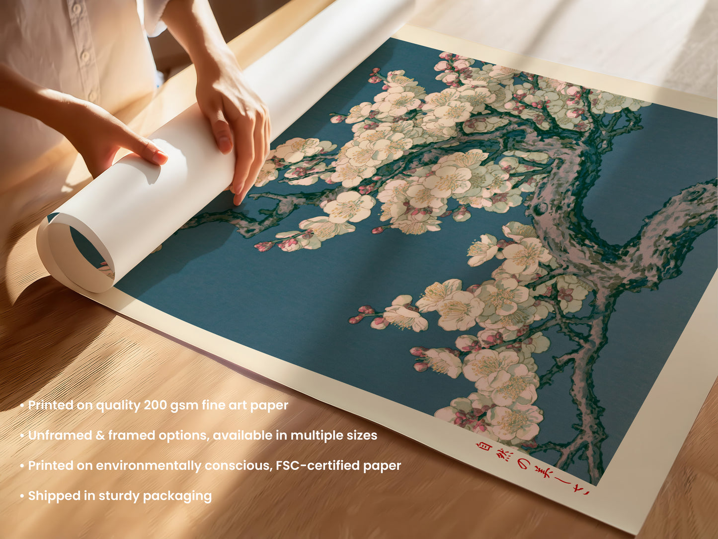 Plum Blossom Branch Print
