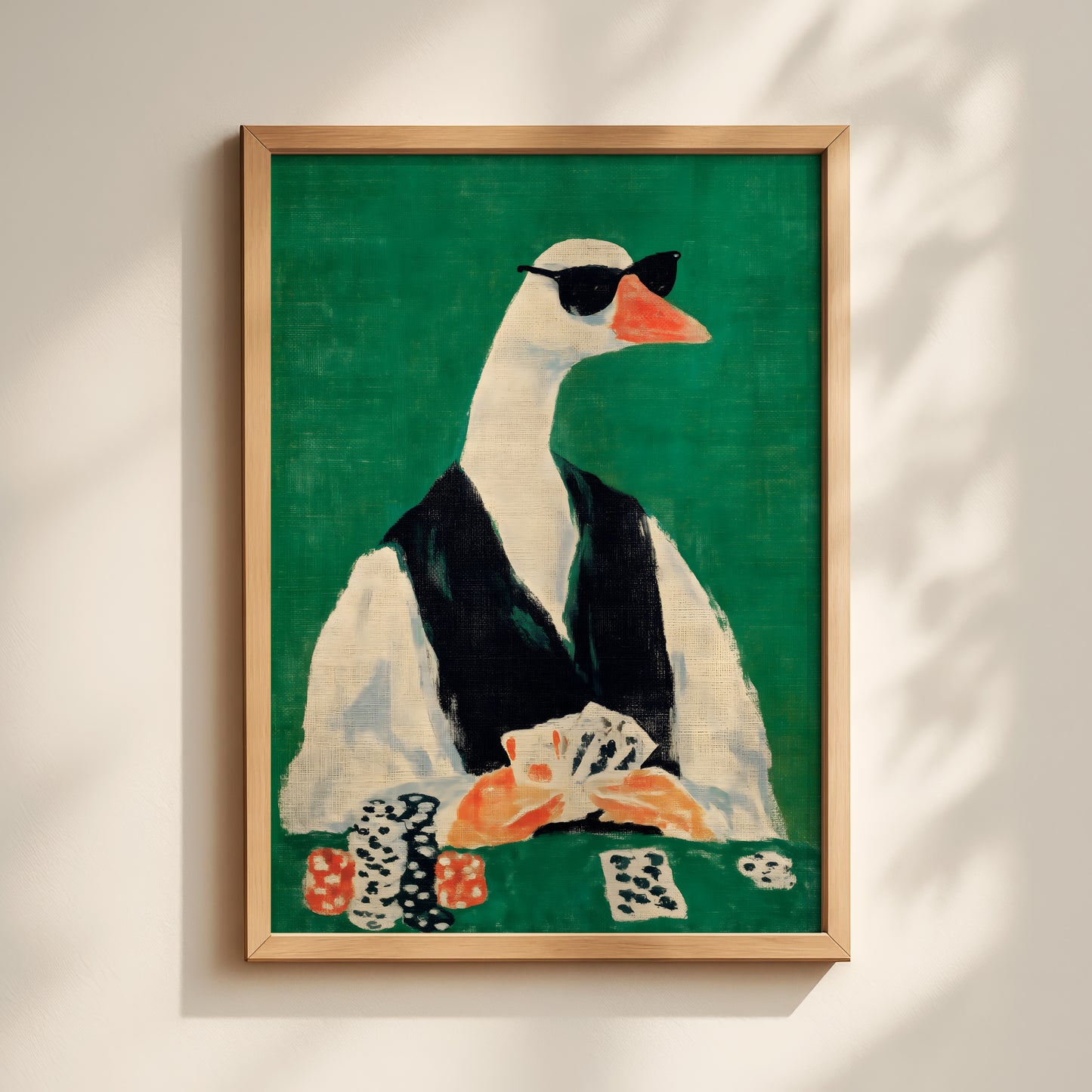 Poker Goose Print