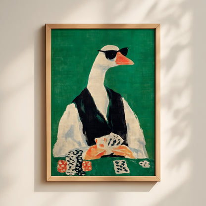 Poker Goose Print