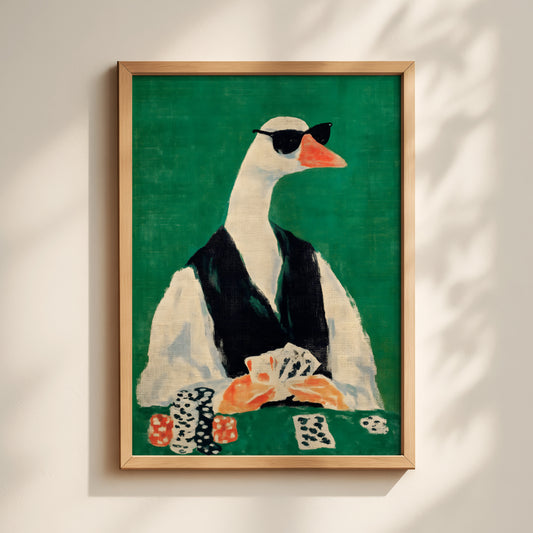 Poker Goose Print