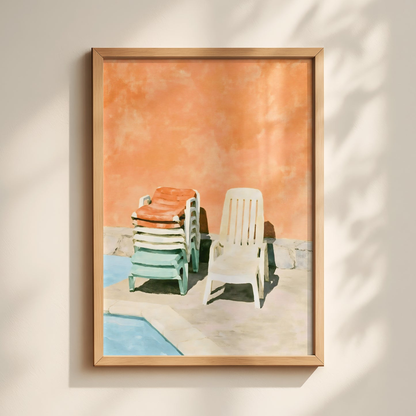 Poolside Garden Chairs Print
