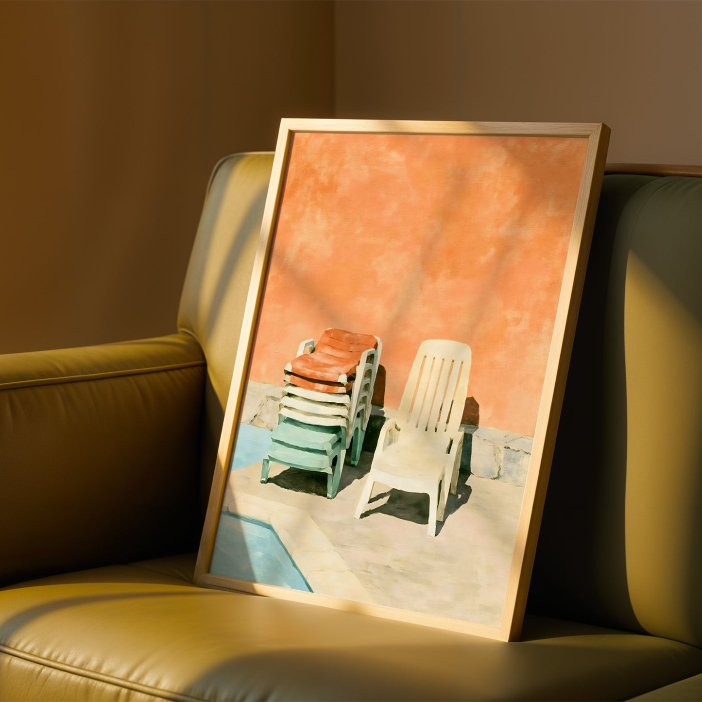Poolside Garden Chairs Print