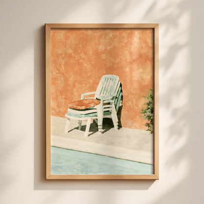 Poolside Garden Chairs Print