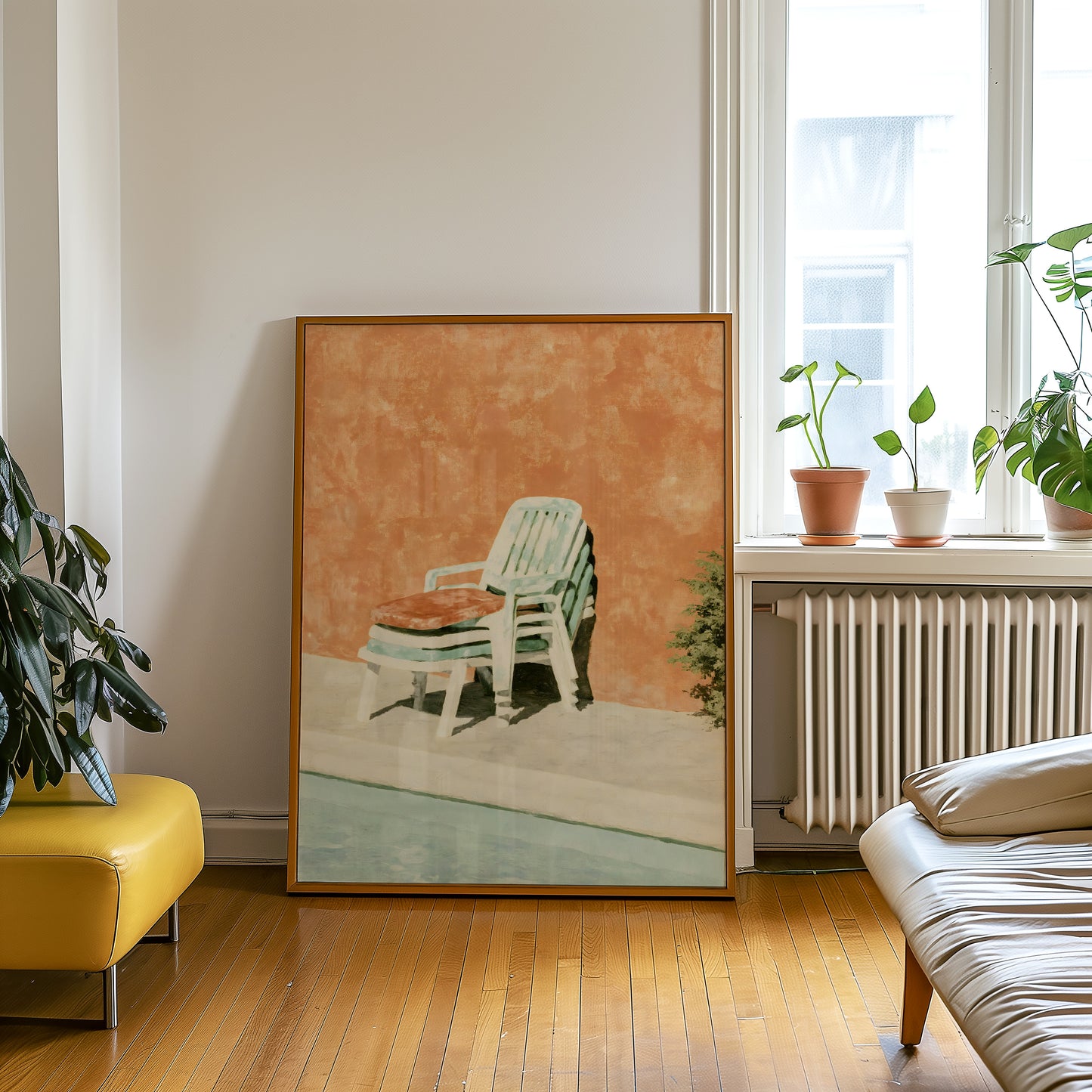 Poolside Garden Chairs Print