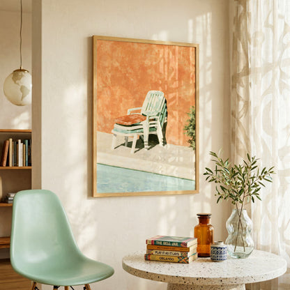 Poolside Garden Chairs Print