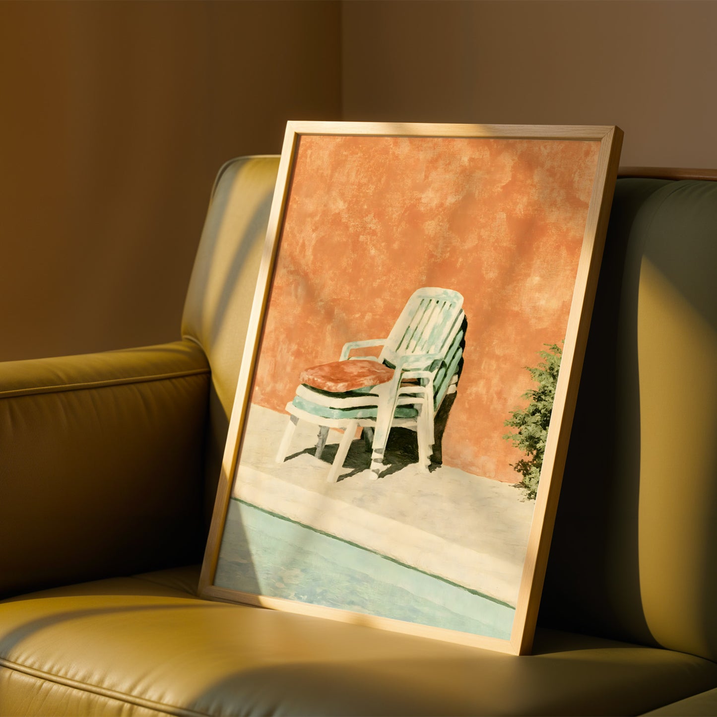 Poolside Garden Chairs Print