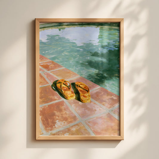 Poolside Sandals Print