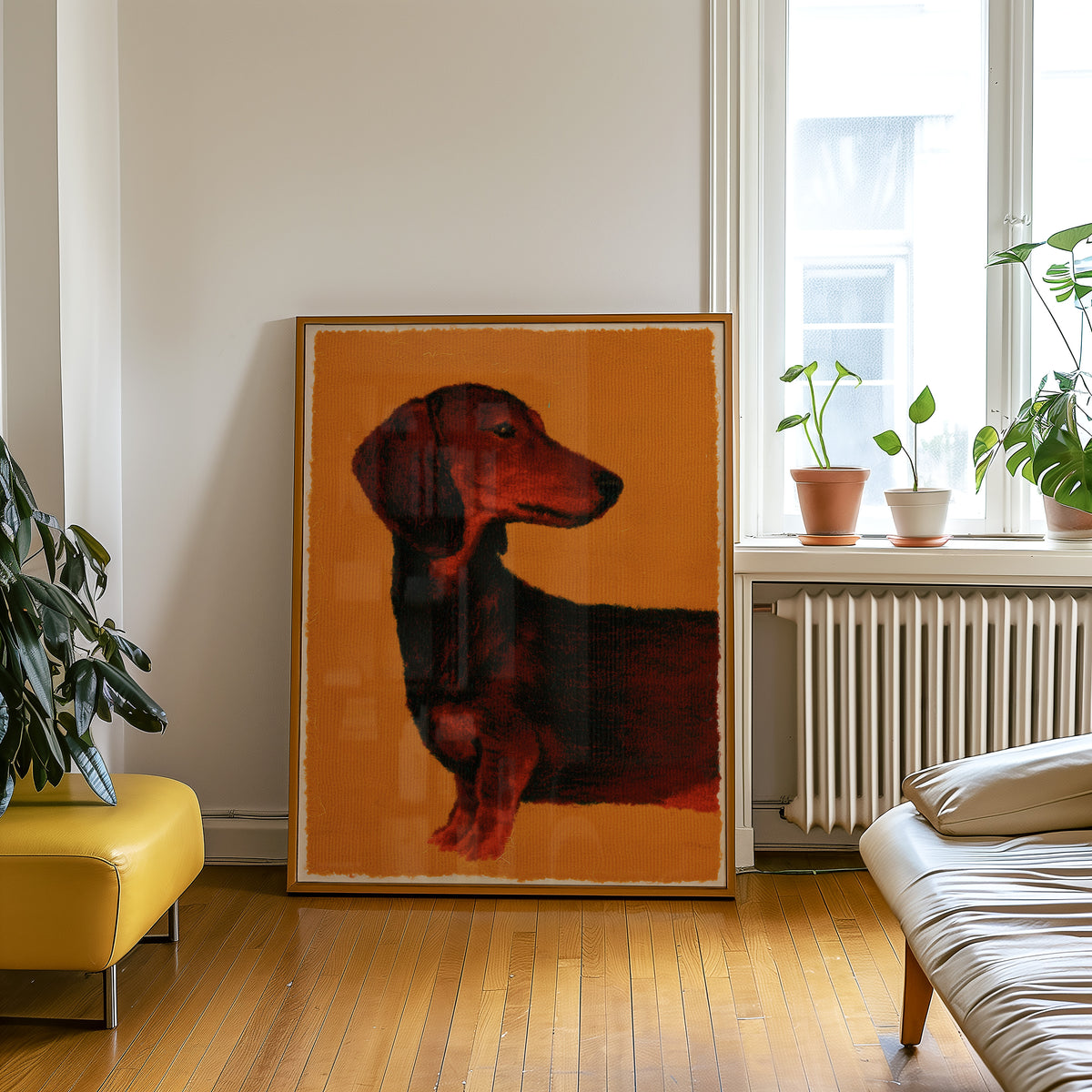 Pop Art Dachshund Print 02 Living Room-media-4.jpg