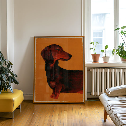 Pop Art Dachshund Print 02 Living Room-media-4.jpg