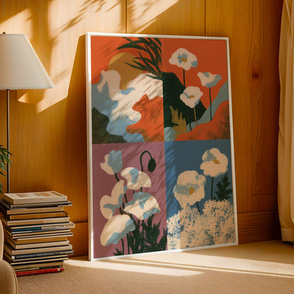 Poppy Panel Grid Print