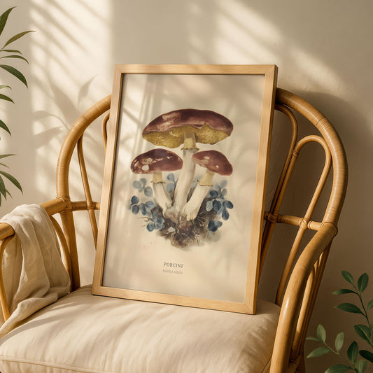 Porcini Mushroom Kitchen Print