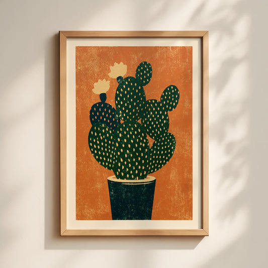 Potted Cactus Print