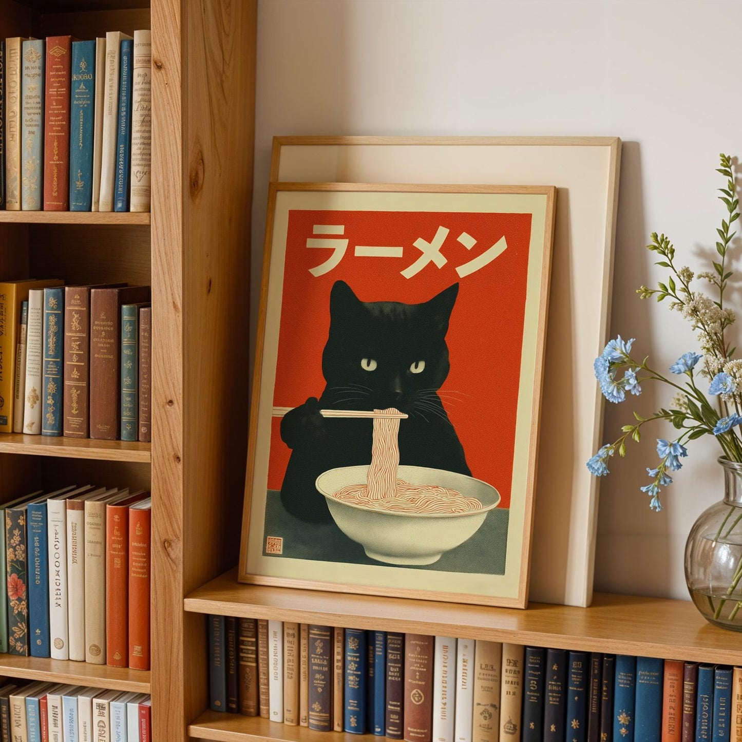 Ramen Cat Print