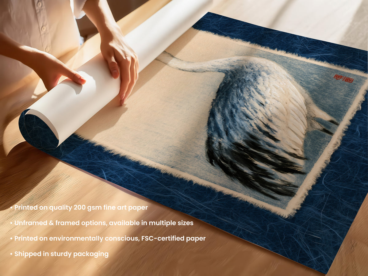 Red-Crowned Crane Print 10 Unframed (UF & F).jpg