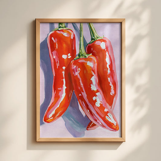 Red Chilli Pepper Print