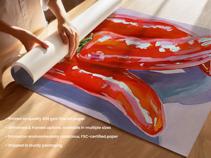 Red Chilli Pepper Print