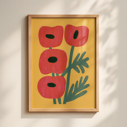 Red Poppy Print