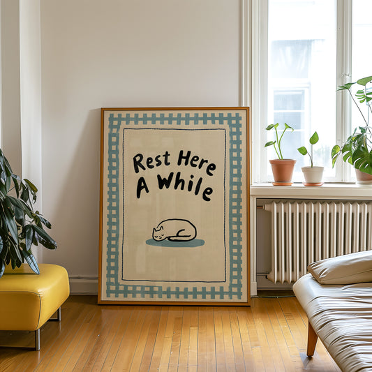 Rest Here A While Print