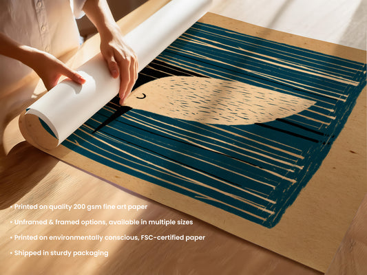 Resting Heron Print