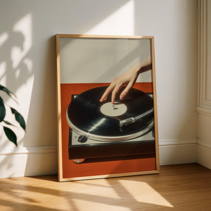 Retro Vinyl Record Print