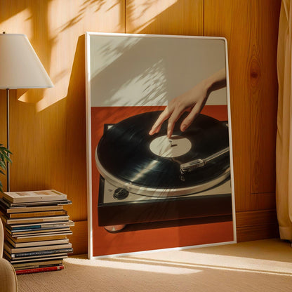 Retro Vinyl Record Print