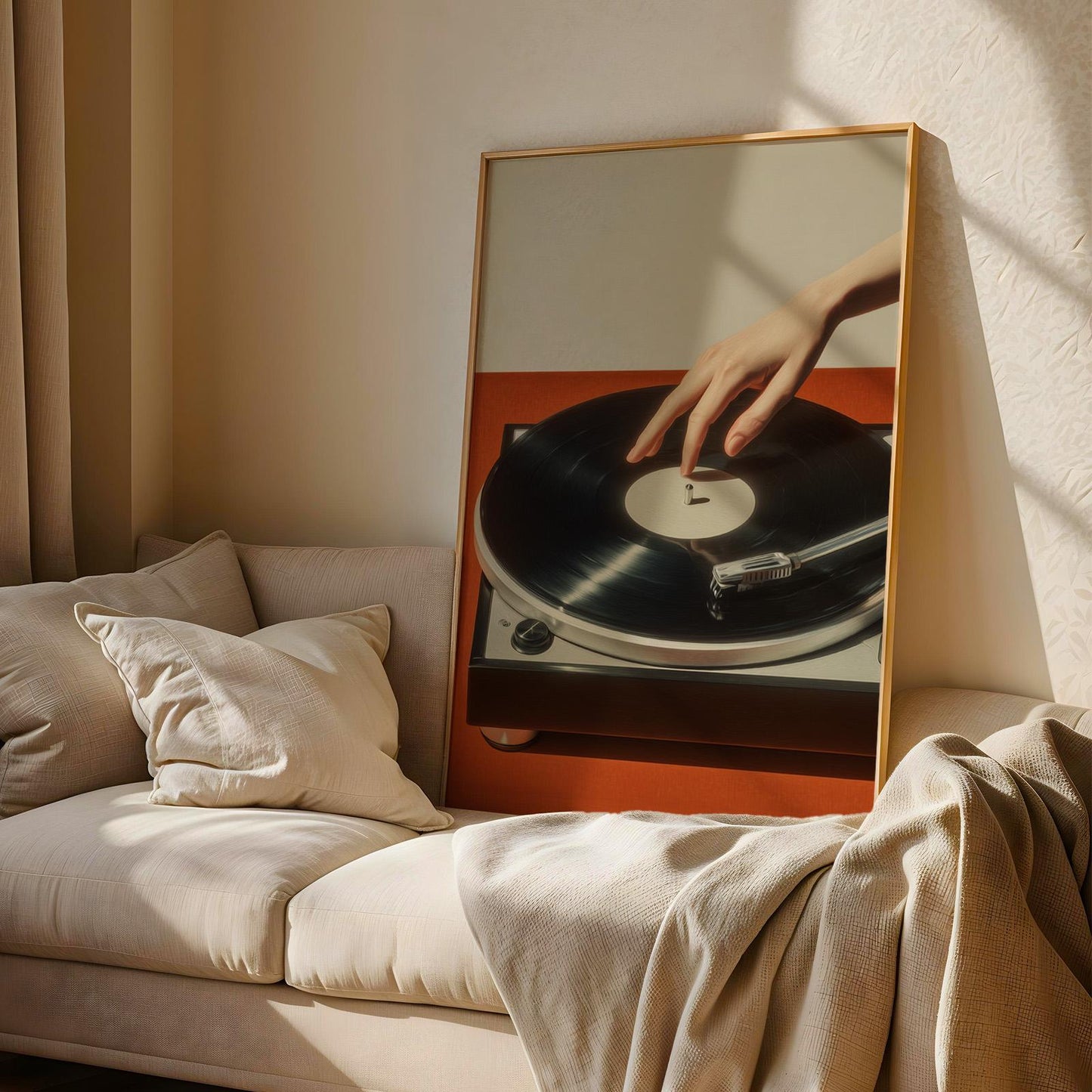 Retro Vinyl Record Print
