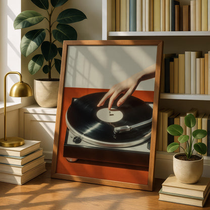 Retro Vinyl Record Print