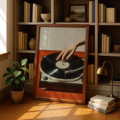 Retro Vinyl Record Print