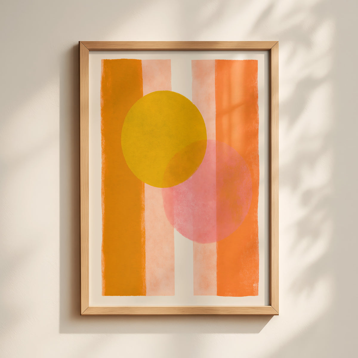 Retro Sun Abstract Print