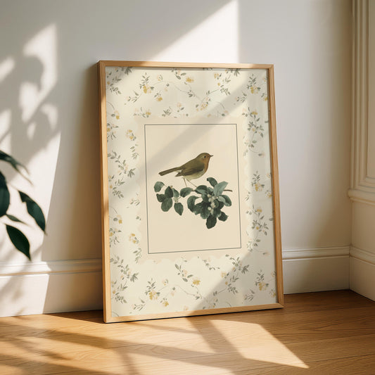 Vintage Robin Print