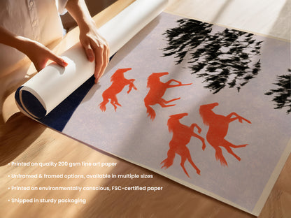 Running Horses Wall Art 910 Unframed (UF & F).jpg